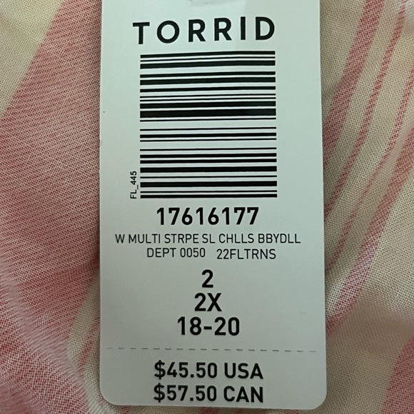 Torrid Baby Doll Hankie Tank Top 2XL - Picture 4 of 5